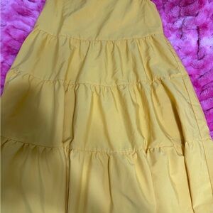 Chic Yellow A-Line Dress